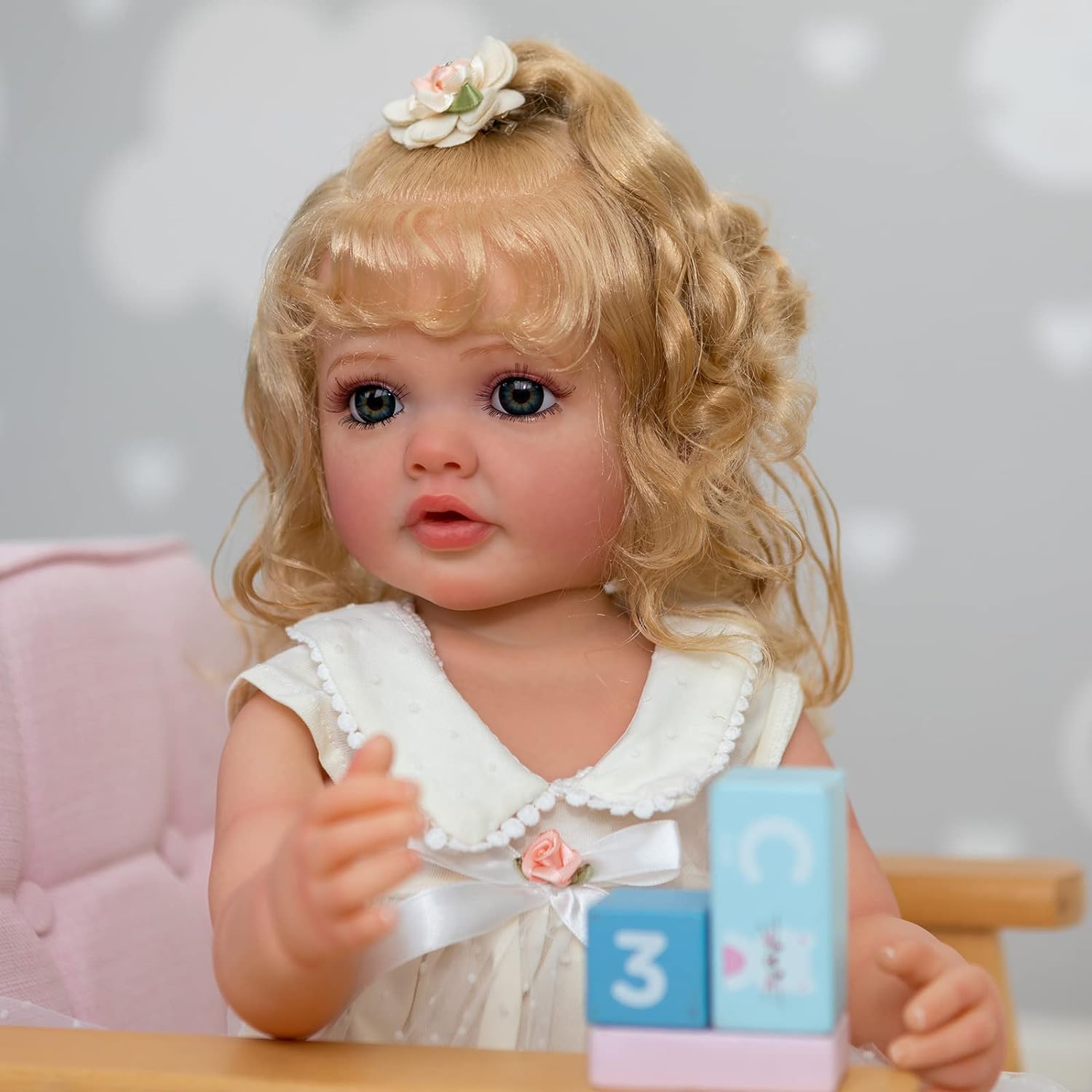 Reborn Dolls Silicone Full Body 22 Inch Realistic Newborn Baby Doll Weighted Soft Babies Lifelike Baby Dolls That Look Real Care Baby Toys for Girls
