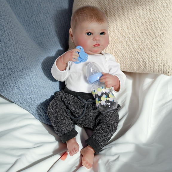 Reborn Newborn Baby Dolls Full Body Vinyl Silicone Realistic Toddler Doll Handmade Baby Gift