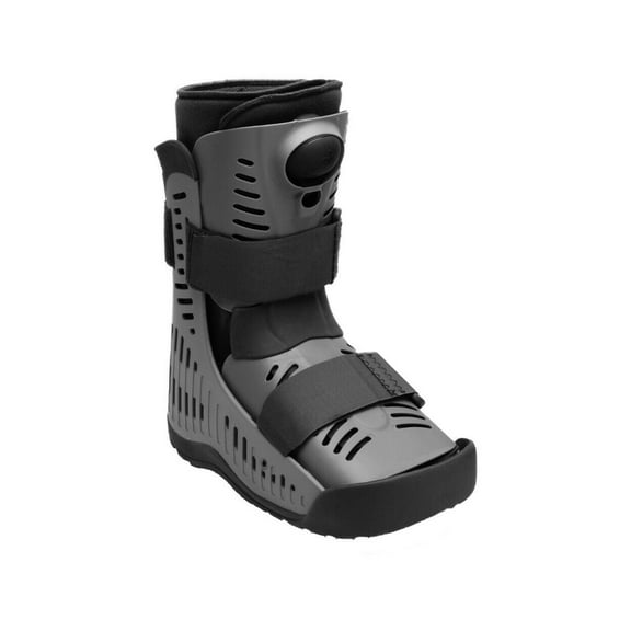 Ossur Rebound Air Walker Boot with Compression Adjustable Comfortable Straps & Air Pump Rocker Bottom | For Ankle Sprains, Stable Fractures, Tendon Sprains & Post-Operative Rehab | (Low Top, Medium)