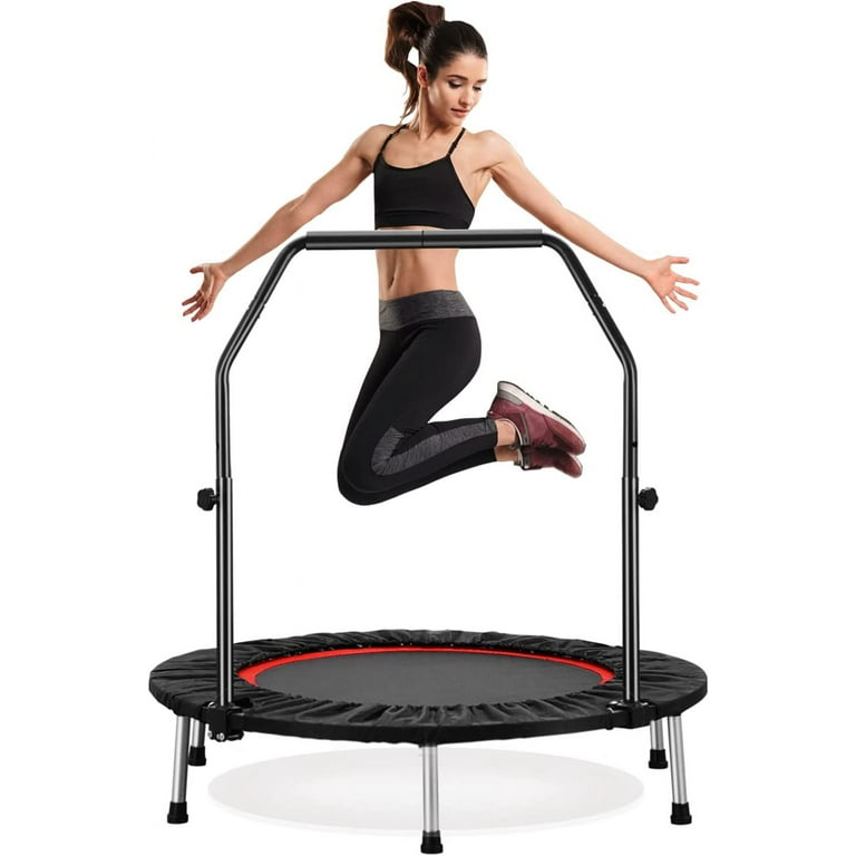 Trampoline with bar workout hotsell