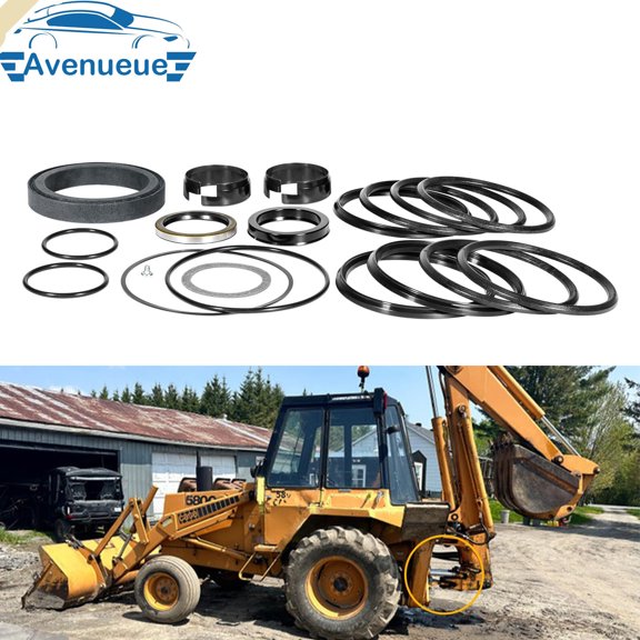 Rebuild/Repair Seal Kit for Case 580CK Model 33 Backhoe Swing Cylinder 1966-1971