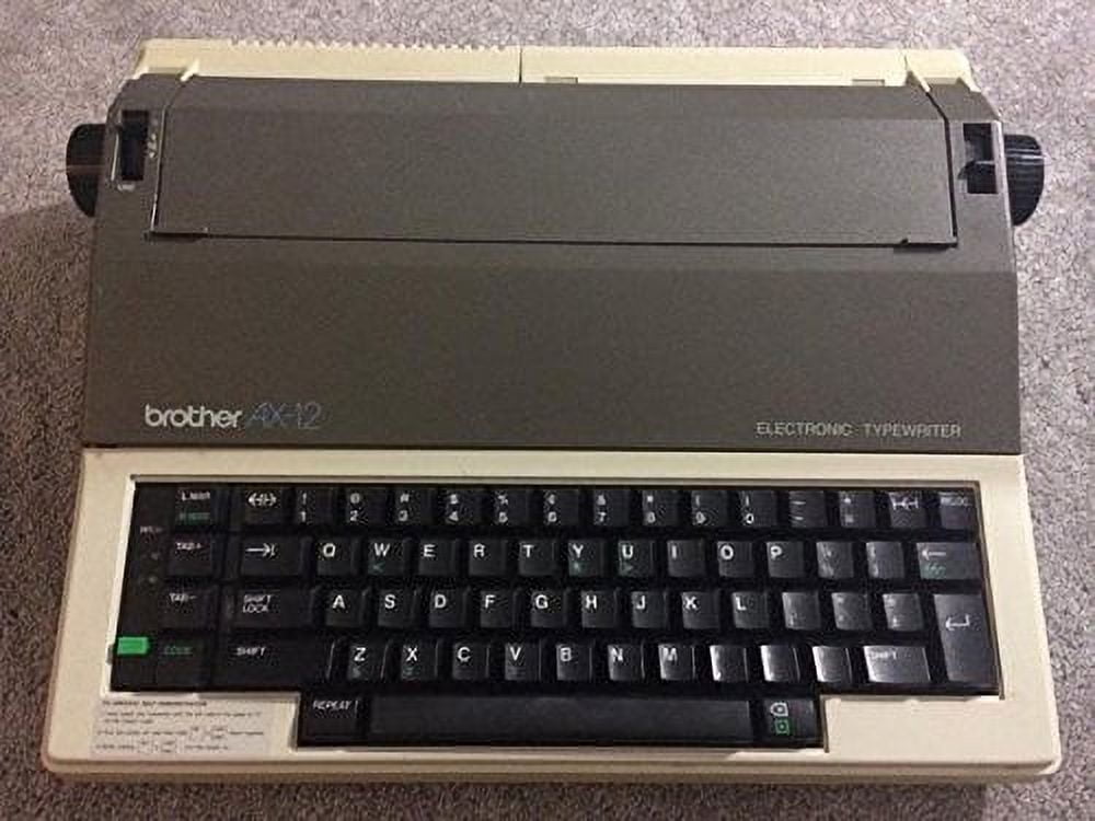 Rebuilt Discontinued Brother AX12 Typewriters by Around The Office with New Machine Guarantee, Extra Ribbons & Correction Tapes, and Dust Cover