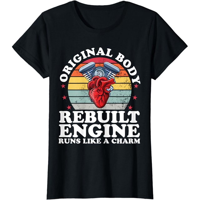 Rebuilt Engine Open Heart Surgery Recovery Survivor TShirt