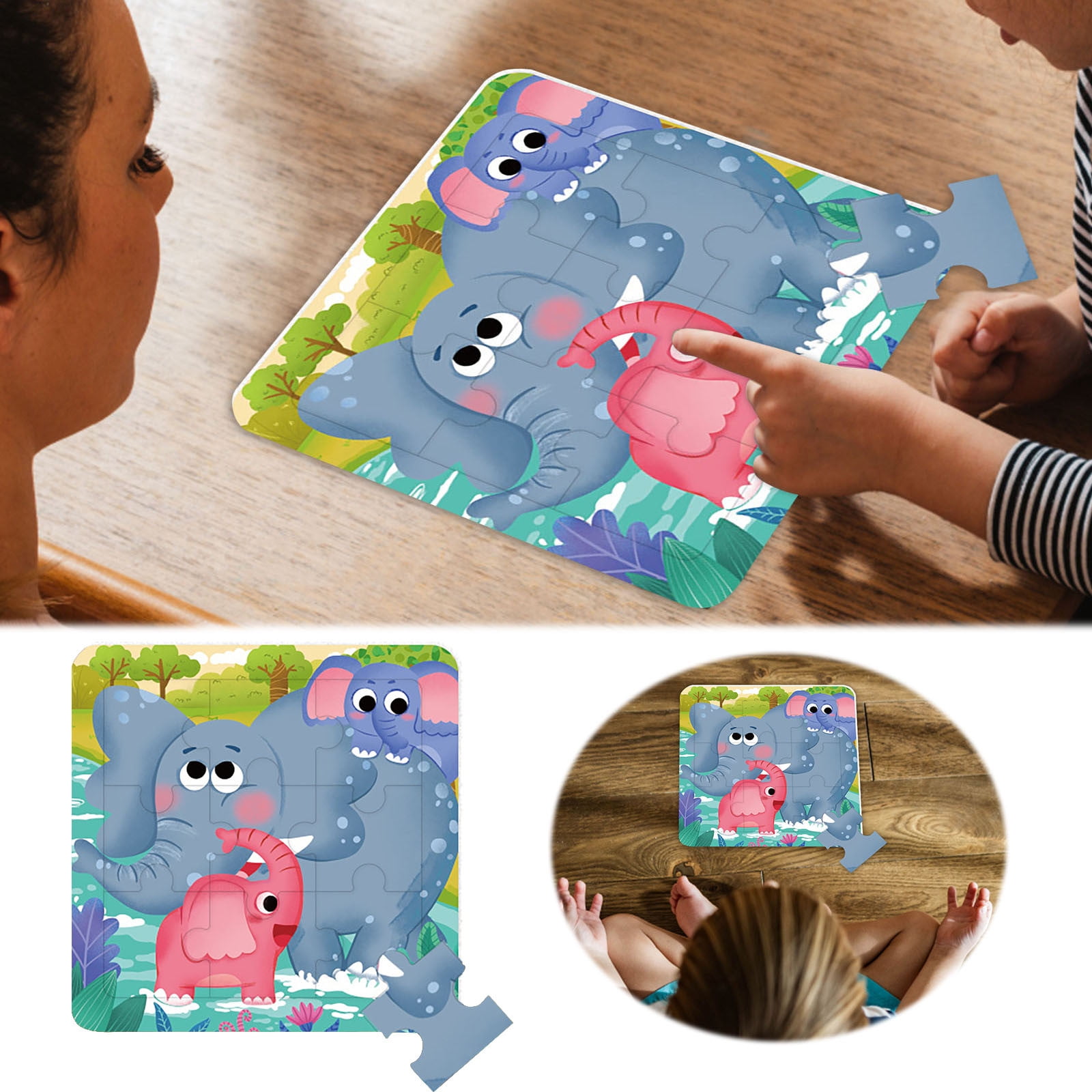 Rebus Sentence Peg Set Cryptography Book Wooden Car Artist Desk