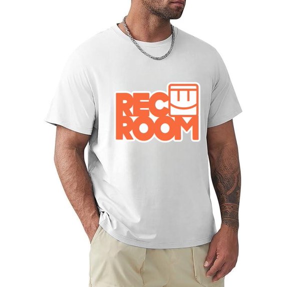 Rec Room Funny Gamer Virtual Reality Retro Style Graphic Unisex T-Shirt, for men & women, up to size 5XL.
