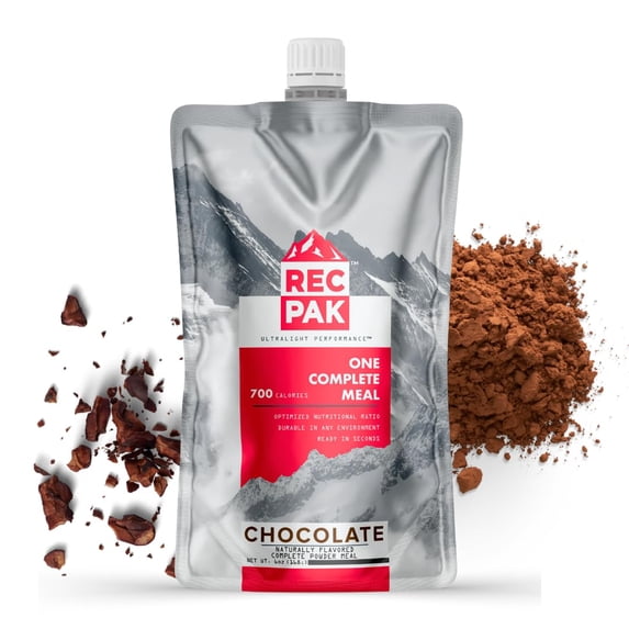 RecPak Performance Ultralight Instant Meals For Your Next Adventure | 700 Cal 42g Protein I Chocolate (3-Pack)