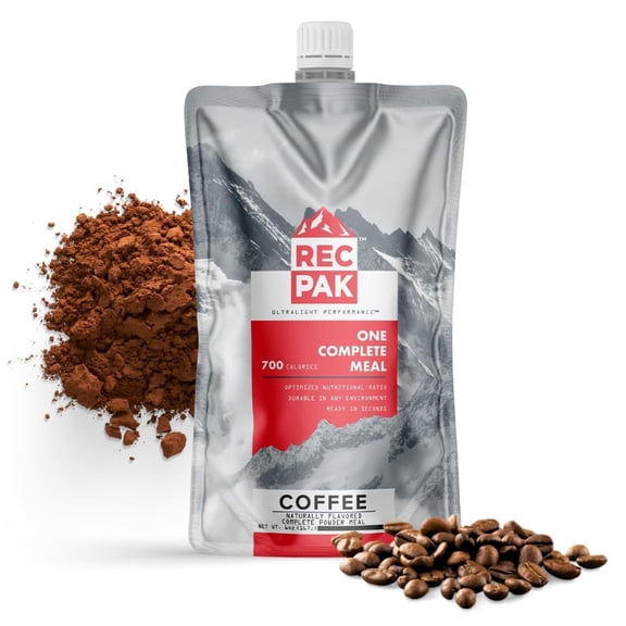 RecPak Performance Ultralight Instant Meals For Your Next Adventure | 700 Cal 42g Protein I Coffee (3-Pack)