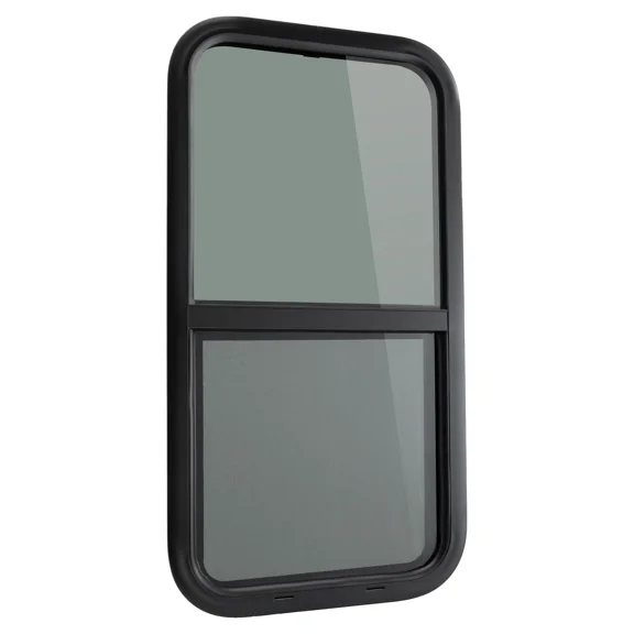 RecPro 18" x 35" RV Teardrop Slide Window With Trim Ring Single Pack
