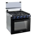 thumbnail image 1 of RecPro 21 Inch 3 Burner Propane RV Stove Gas Range without Hood, Black, 1 of 12