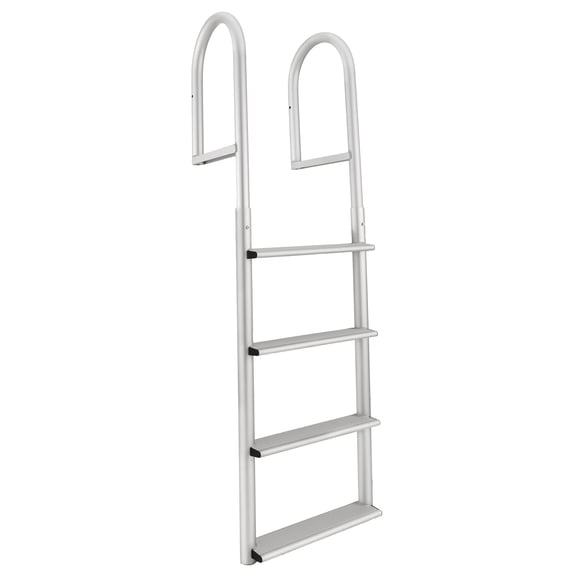 RecPro Marine 4 Step Stationary Straight Boat Dock Ladder 20" Wide