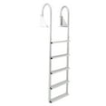 thumbnail image 1 of RecPro 5 Step Aluminum Marine Grade Dock Attachment Flip Up Ladder, Silver, 1 of 11