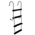 thumbnail image 1 of RecPro Compact Aluminum 4-Step Pontoon Boat Ladder with Plastic Steps, 1 of 11