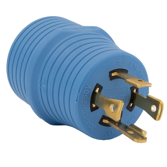 RecPro RV 30 Amp 4-Prong to 3-Prong Power Adapter | RV Generator Power Adapter