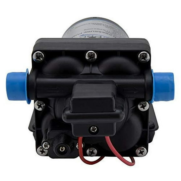 RecPro RV 4 Chamber Water Pump | Quiet Running | 12V DC | 45 PSI | 8.0AMP | Self Priming (No Strainer, No Silencer)
