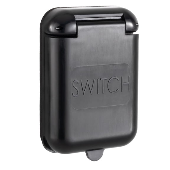 RecPro RV ATC External Water Resistant Switch Cover | Snap Closure | Black ABS Plastic