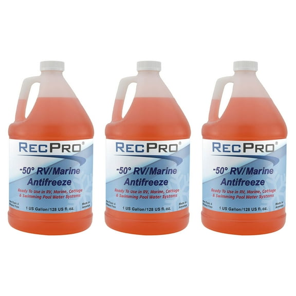 RecPro RV Antifreeze Concentrate Fluid for Winterizing Vehicles (2 Pack)