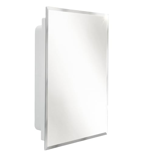 RecPro RV Bathroom Medicine Cabinet | 16” W x 22” H | Two Shelves ...