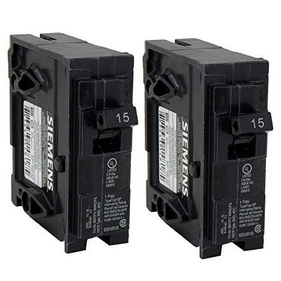 RecPro RV Circuit Breaker 15 Amp Siemens Q115 | Camper Breaker Replacement (2 Pack)