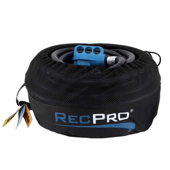 RecPro RV Equipment Storage Bag with Organization Tags | Neatly Store Extension Cords, Water Hose, and Sewer Hose