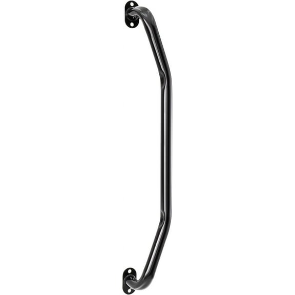 RecPro RV Grab Assist Handle | Steel | Black | Wall Mounted Handrail | 33 Inch or 24 Inch Options (24")