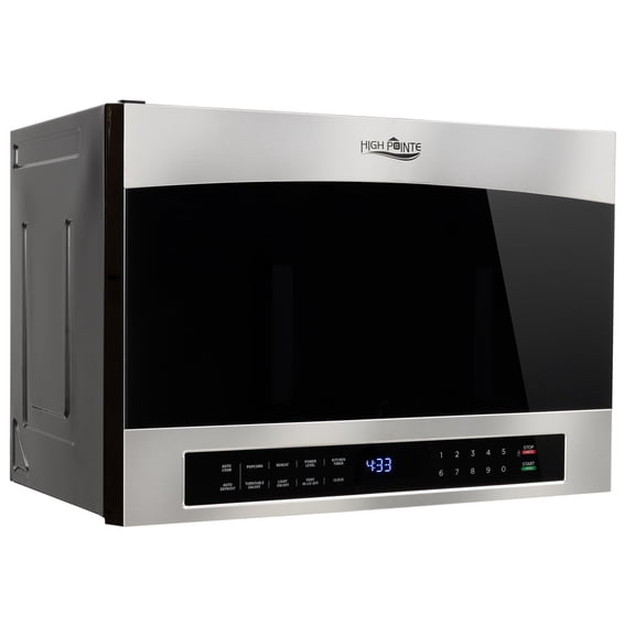 RecPro RV High Pointe 24" Stainless Steel Over the Range Microwave | 1.4 Cu. Ft. | 38L Capacity | 1000 Watts | 13.5" Turntable