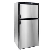 RecPro RV Refrigerator 6.3 Cubic Feet Gas and Electric | 110V / 12V / Propane Gas | Stainless Finish