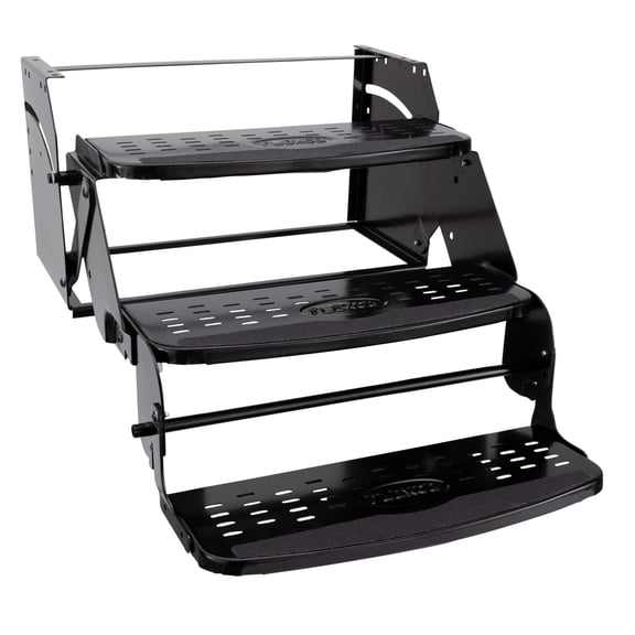 RecPro RV Steps 24" Step in Black | RV Stairs | RV Exterior Steps | Camper Steps
