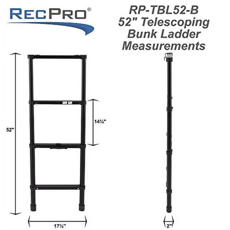 Rec Pro Rv Ladder RV Accessories RecPro RV Telescoping Bunk Bed Ladder - 85 Inch Aluminum ...