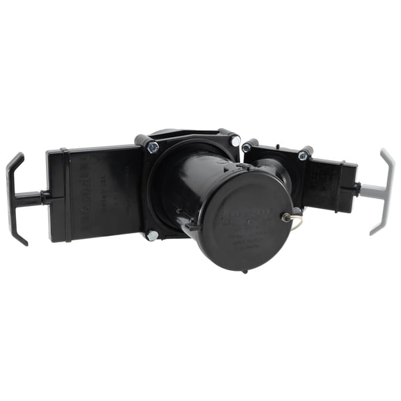 RecPro RV Waste Valve | Dual RV Waste Water Valve for Black and Gray Tanks | Durable ABS Plastic, Easy Pull Handles, Tethered Cap | Made in USA