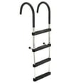 thumbnail image 1 of RecPro Stainless Steel Heavy Duty 4 Step Pontoon Boat Boarding Ladder, 1 of 11