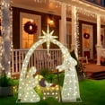thumbnail image 1 of Recaceik Lighted Outdoor Nativity Scene for Christmas Decor, 3.8ft Outdoor Nativity Display Set Yard Decoration W/280 Warm Lights, 1 of 5