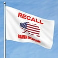 Recall Gavin Newsom Durable DoubleSided 5x8ft Flag Indoor and