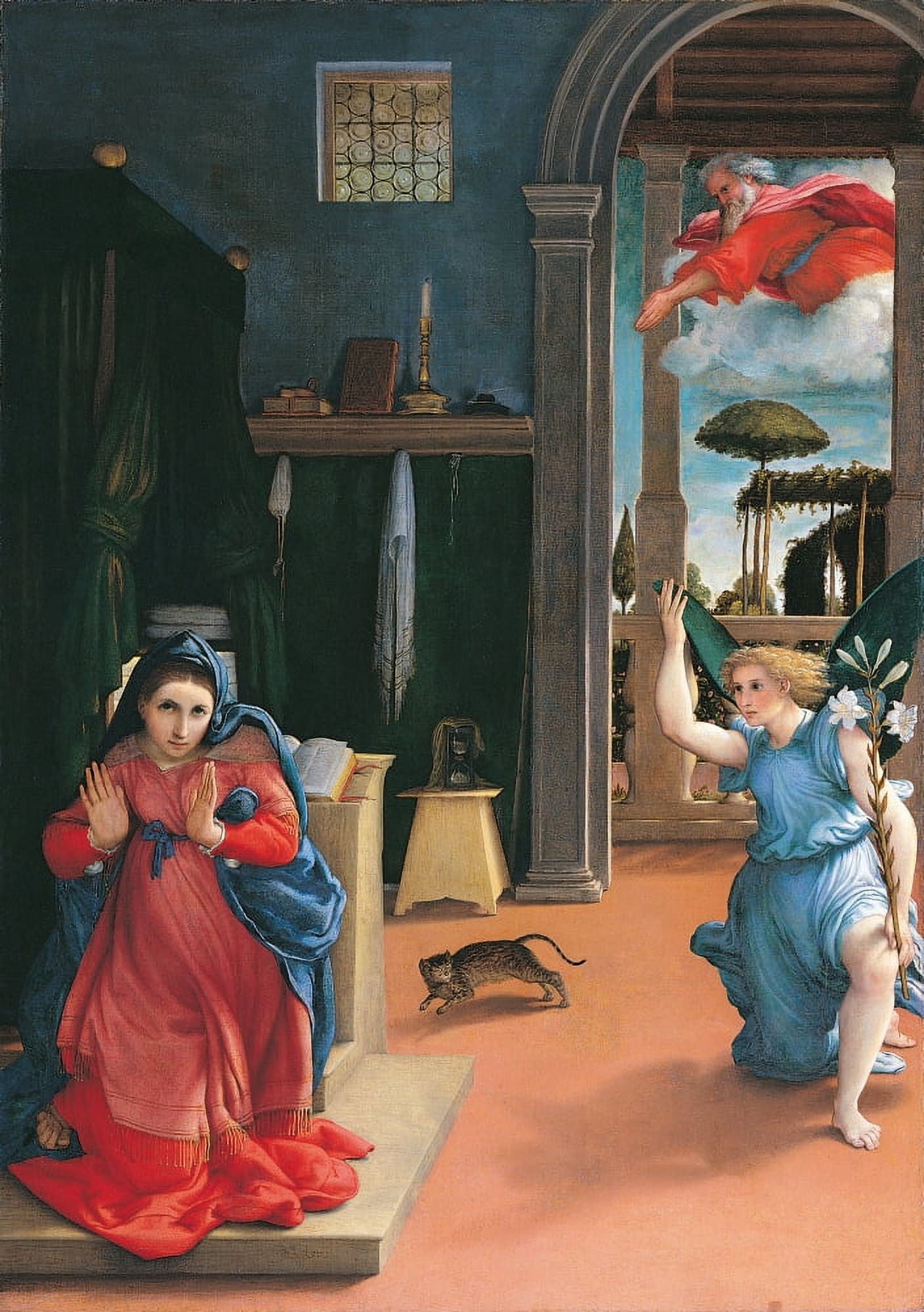 Recanati Annunciation (Annunciazione) Canvas Art - (24 x 36)