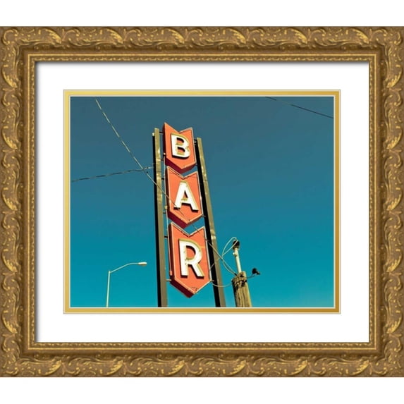 Recapturist 24x20 Gold Ornate Wood Framed with Double Matting Museum Art Print Titled - Vintage Retail III