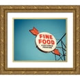 thumbnail image 1 of Recapturist 32x26 Gold Ornate Wood Framed with Double Matting Museum Art Print Titled - Vintage Diner III, 1 of 4