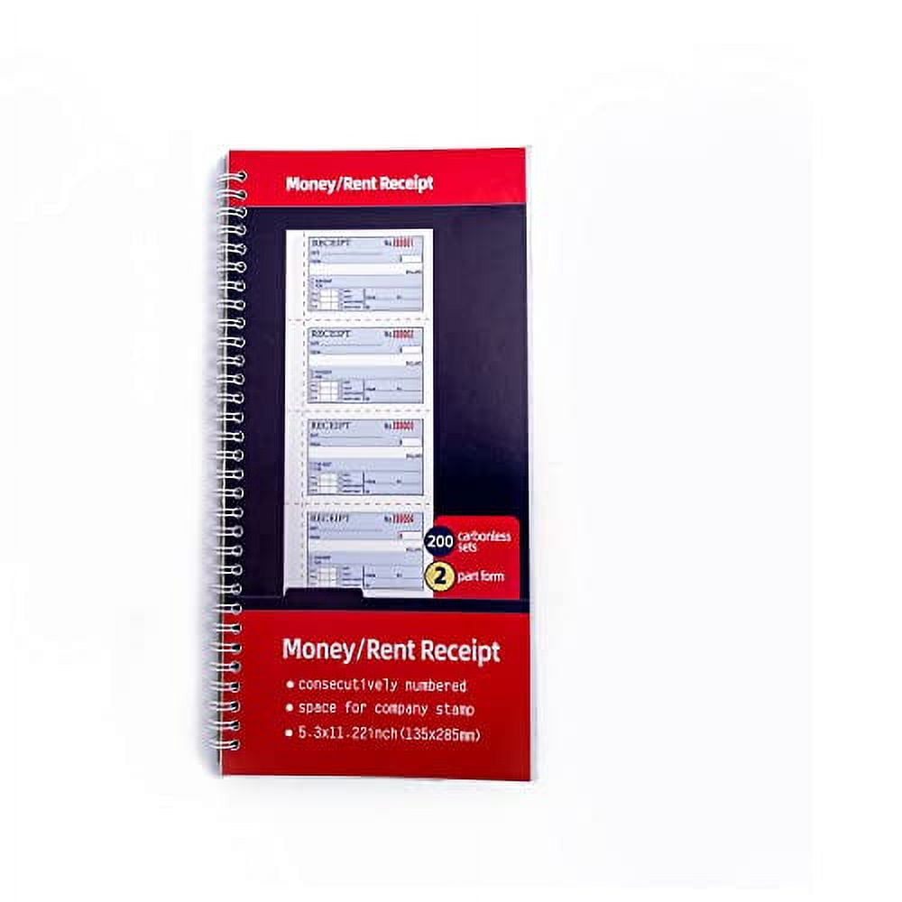 Receipt Book with Carbon .. Copies,Money and Rent Receipt .. Book,2