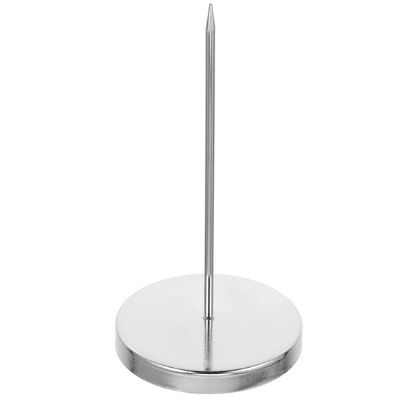 Receipt Holder Spike for Restaurant Bills, Stainless Steel Check Spindle with Heavy Duty Solid Base, Memo and Bill Fork Organizer