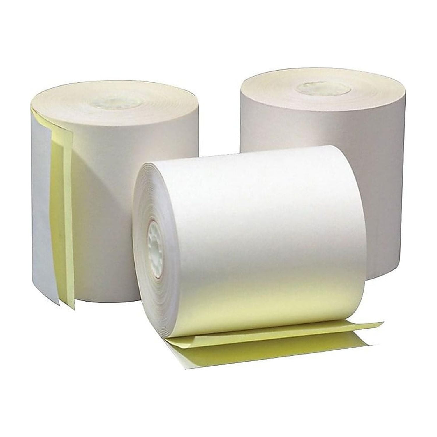 3 x 90' 2-Ply Carbonless Receipt Paper (50 count), Clover Station Printer  Paper