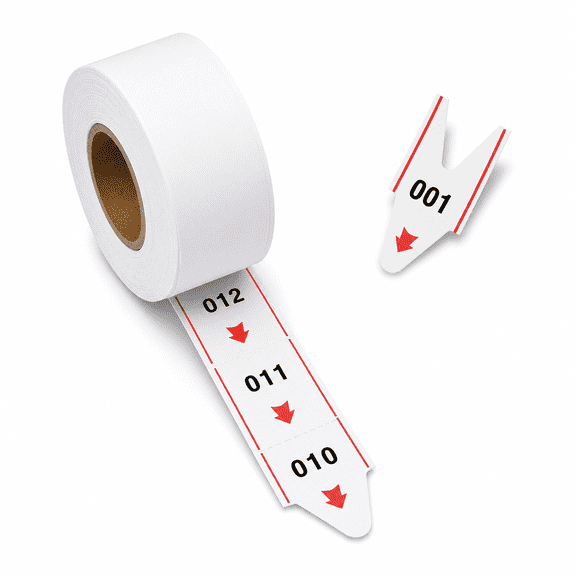 Receipt Paper Rolls 3000-1TR-000-999 3-digit Waiting Number Tickets