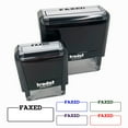thumbnail image 1 of Faxed Blank Box for Date Signature Self-Inking Rubber Stamp Ink Stamper for Business Office - Red Ink - Small 1-1/2 Inch, 1 of 7