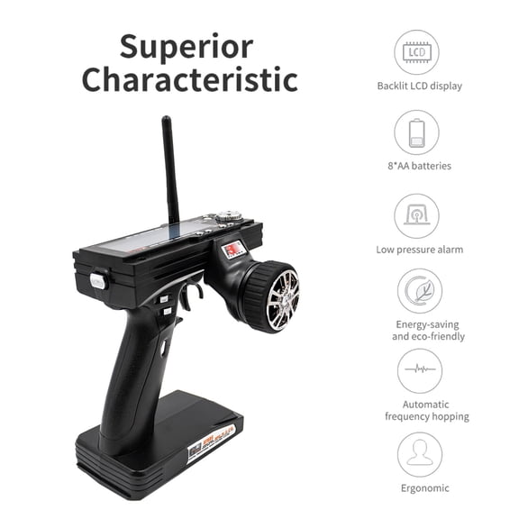 Receiver,3-channel Car Boat Receiver Radio Car 3ch Radio Remote Lcd Receiver Model Remote Lcd Radio Model Remote 3 Channel 3ch Radio Model Radio With Receiver Radio