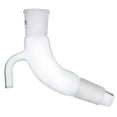 thumbnail image 1 of Receiver Adaptor, Bend with Vent - Socket Size: 24/29, Cone Size: 24/29 - Borosilicate Glass - Eisco Labs, 1 of 1