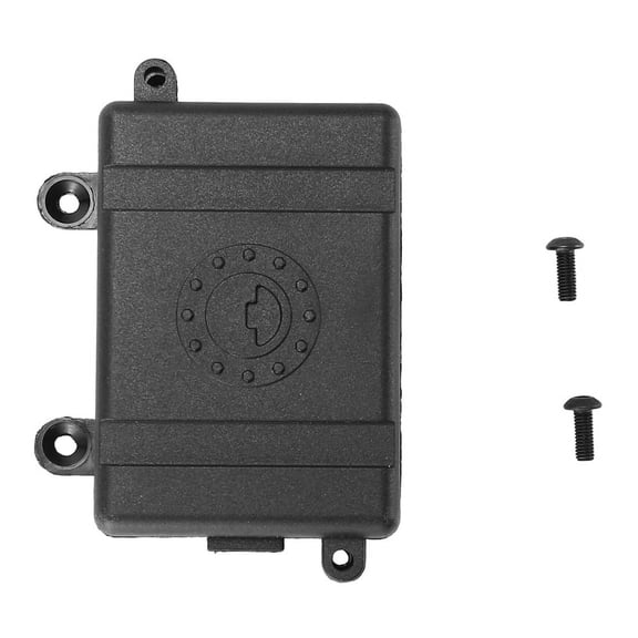 Receiver Box Rc Car Radio Box Decoration Tool Plastic For 1/10 Rc Rock Crawler Car Axial Scx10 D90 D110 D130 Plastic Black,1* Receiver box
