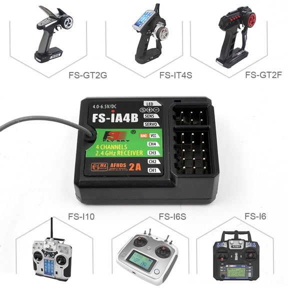 Receiver,Receiver 4ch 4.0-6.5v Sy Te Car Boat -i10 -i6 -i6 -it4s -i6s 4.0-6.5v -i10 -i10 -i6 -it4s -i10 -i6 -i6 -it4s -i6s -ia4b Car 4.0-6.5v -i10 Ler Black