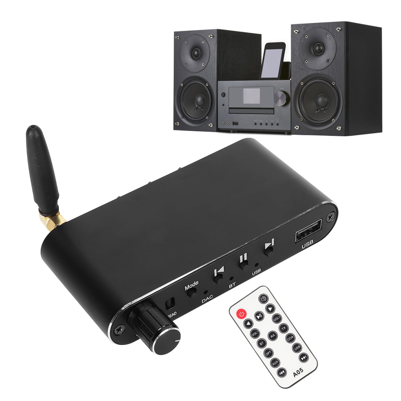 Receiver Transmitter, HiFi Lossless Sound Low Latency DAC Digital To