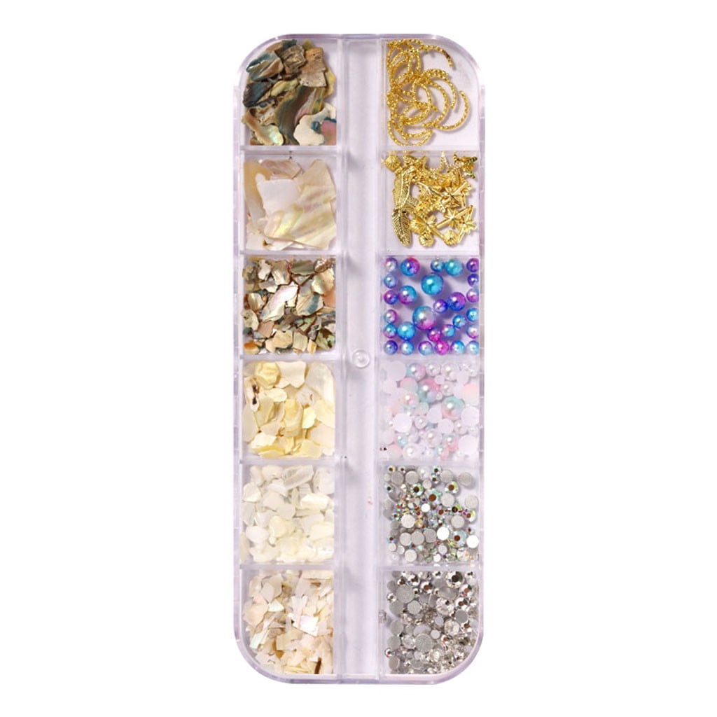 Recent Order! 3D Nail Art Crushed Sea Shell Irregular Iridescent ...