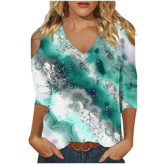 Recent Orders Placed By Me BeiFu 3/4 Length Sleeve Womens Tops White Plus Size 100% Cotton T Shirts For Women Loose Fit Womens Tops Casual Summer Women Blouses Formal Fall Outfits For Women 2025