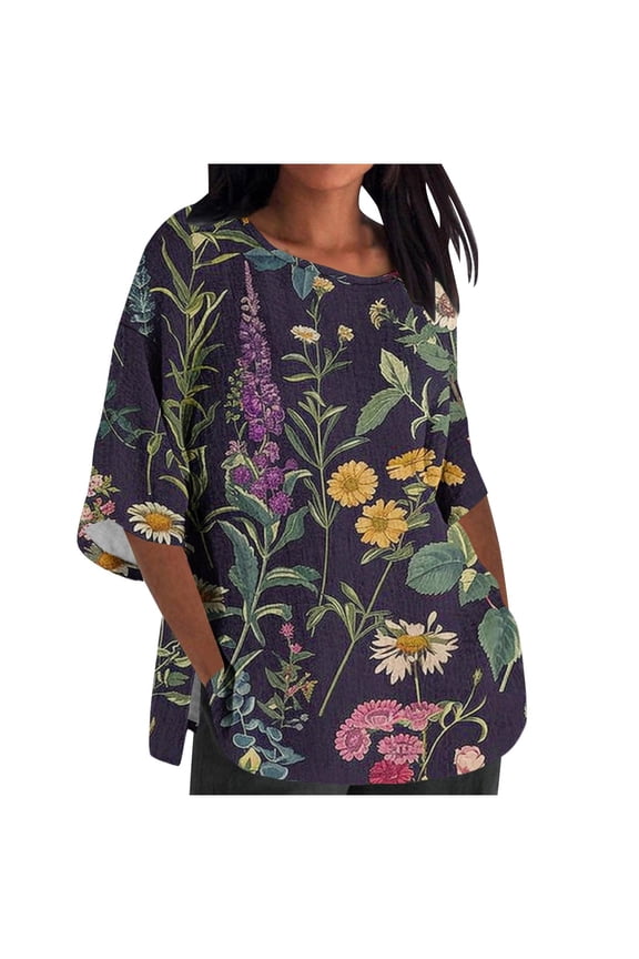 Long Sleeve Shirts For Women Casual Womens Tops Casual Cotton Women Blouses Formal Pretty Cotton Polyester Blend T Shirts Women Graphic Spring Clothes For Women