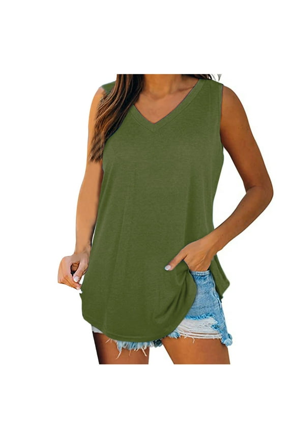 Recent Orders Placed By Me Bogo Tank Tops for Women under $5 Cute Summer Tops For Women Plus Size Cotton Tank Top Women Loose Fit V Neck Plus Size Tunic Tank Tops For Women Loose Fit Dressy