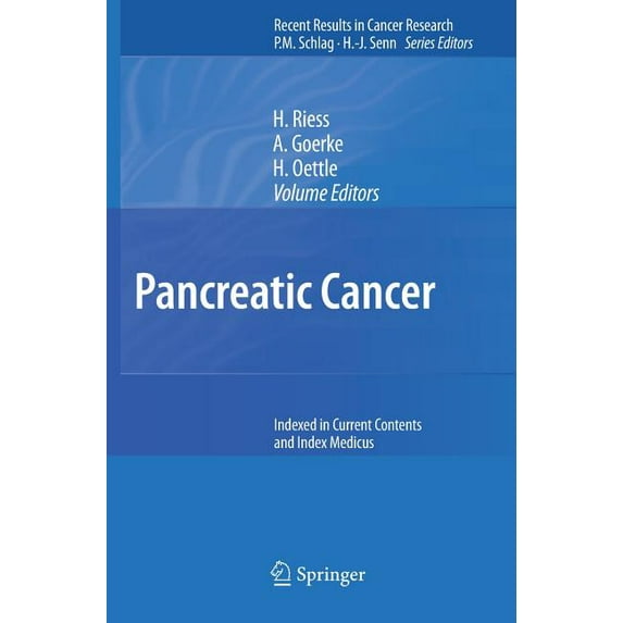 Recent Results in Cancer Research Pancreatic Cancer, Book 177, (Hardcover)